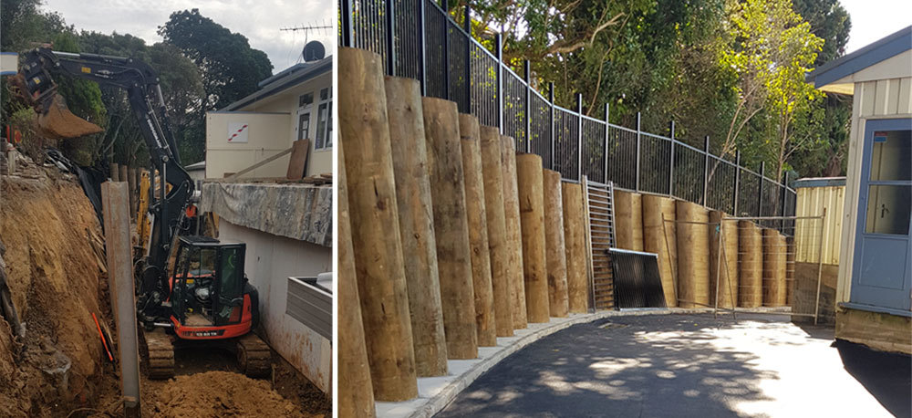 Retaining Walls Auckland Gabion Basket Wall - How To Build A Timber Retaining Wall Nz